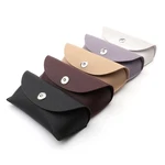 Eyeglasses Sunglasses Case Snap Button Closure Semi-hard Pu Leather. Fixed Price $12.95.