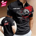 (custom Name) Men's Can-am Team 3D All Over Print Zip Polo Shirt S-5XL. Fixed Price $31.99.