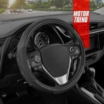 Motor Trend Gripdrive Ergonomic Carbon Fiber Steering Wheel Cover Black SW-712. Fixed Price $19.99.