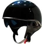 Z1R Vagrant Half Helmet Dot Approved - Gloss Black Usa Skull Adult Size Large. Fixed Price $89.95.
