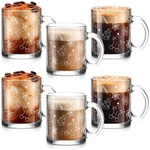 Maxcheck 6 Pack 12 Oz Christmas Hot Chocolate Mugs Gingerbread Glass Coffee Cups. Fixed Price $52.63.