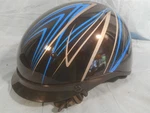 Zox Roadster Ddv Freehand Half Helmet - Black Blue & Gray Xl Adult Unisex. Fixed Price $9.95.