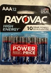 Rayovac High Energy Aa Batteries (12 Pack), Double. Fixed Price $7.98.