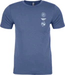 Fly Racing 354-03192X Atom Tee Cool Blue Heather. Fixed Price $34.95.
