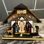 Vtg Germany Joggili Weather House Articulating Ski Chalet Humidistat Thermometer. Fixed Price $17.99.