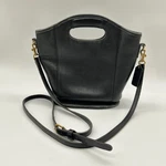 Coach Vintage Mini Shopper Bucket Tote Bag Purse Black Leather 9993 Crossbody. Fixed Price $200.00.