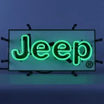Jeep Green Junior Neon Sign Car Gameroom Light Basement Mancave Garage Wall Art. Fixed Price $249.99.
