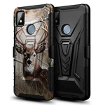 For Cricket Icon 4 Case Holster Belt Clip Phone Cover + Tempered Glass Protector. Fixed Price $9.90.