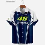 Hot Men VR46 Valentino Rossi Yamaha Racing Comfort Button Shirt All Size S-5XL. Fixed Price $25.99.