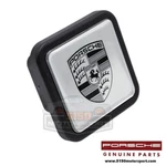 Porsche Cayenne Trailer Hitch Cover Silver With Black Crest Genuine PNA70500300. Fixed Price $59.95.