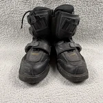 Icon Boots Mens Size 9 Black Motorcycle Leather Riding Buckle Field Armor. Fixed Price $79.99.