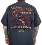 Lethal Threat Motorhead Garage Shop Mens Button Up Short Sleeve Shirt Gray. Fixed Price $46.20.