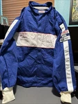 G-force Racing Gear Jacket GF-105 Blue White Flame Retardant Sfi 3-2A/1 Large. Fixed Price $35.00.