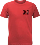 Fly Racing Youth Punk Tee Red 354-0417YM. Fixed Price $36.20.