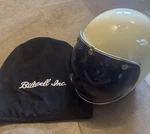 Helmet Biltwell Bonanza With Shields And Bag Cream White ! Never Used. Fixed Price $82.00.