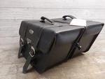 River Road Branded Leather Slant Saddle Bags Left Right Security Locks. Fixed Price $119.99.