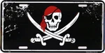 Hangtime Pirate Head 6X12 Inch Novelty License Plate. Fixed Price $9.95.