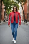 Firstgear Women's Motorcycle Mesh Sport Jacket Red And Gray Large Biker. Fixed Price $74.77.