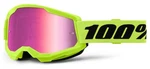 Neon Yellow Mirror Pink Moto/mtb Goggles Optimal Vision And Comfort. Fixed Price $42.00.