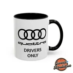 Audi Quattro Drivers Only Coffee 11OZ, Mug,. Fixed Price $19.93.
