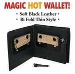 Magic Hot Wallet Thin Bi Fold Style Leather Bar Trick Fire Flaming Money. Fixed Price $26.89.