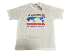 Honda International Racing Team Tee Shirt One Size White Vintage 90'S Unused. Fixed Price $129.00.