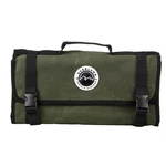 Overland 21109941 Gear Bag Rolled Style 34.4"L X 15"W 12 Pockets Brown Canvas. Fixed Price $83.83.