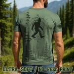 Men's Bigfoot Forest Shirt Funny Sasquatch Outdoors Tee, No-feel Print- F200. Fixed Price $26.99.