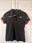 Hugo Boss Porsche Motorsport Men's Polo Shirt Black Red Cotton Size. Fixed Price $27.00.