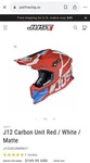 JUST1 J12 Helmet (vector) Carbon Fiber Flat Red White Blue Gray Leopard Small. Fixed Price $180.00.