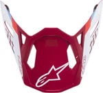 Alpinestars Visor For S-M8 Contact Helmets Red/white Motorcycle Atv/utv. Fixed Price $84.20.