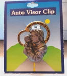 Cathedral Arts KT330 Father And Child Two-tone Auto Visor Clip. Fixed Price $6.95.
