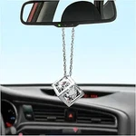 Bling Diamond Cube Car Rear View Mirror Charms, Crystal Sun Catch Color: White. Fixed Price $14.24.
