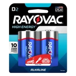 Rayovac High Energy Alkaline Batteries 2 Pk Carded. Fixed Price $10.34.