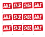 12 Pack Car Dealer Supplies Window Clip On Flags Red Sale. Fixed Price $28.99.