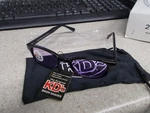 Nos Kds Motorcycle Sunglasses Purple Lens & Pouch 21216. Fixed Price $8.46.