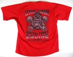 Lethal Threat Gorilla Work Shirt Xl Stained Red Brutal Force Button Up. Fixed Price $29.99.