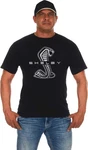 Jh Design Men's Shelby Cobra T-shirt Black Crew Neck Short Sleeve. Fixed Price $23.98.