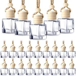 50 Pcs Hanging Car Air Fresheners Empty Glass Diffuser Bottles For Oils. Fixed Price $33.48.