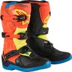 Alpinestars Youth Tech 3S Motocross Boot Org/blue/yel/bk Size 6 W/free Socks. Fixed Price $199.95.