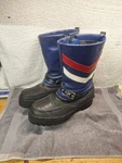Vintage Leather Snowmobile Boots Mens 9 Blue White Usa Polaris Size Zip. Fixed Price $26.00.
