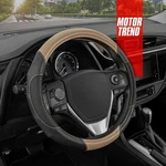 Motor Trend Gripdrive Ergonomic Carbon Fiber Steering Wheel Cover Biege SW-712. Fixed Price $19.99.