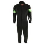 Racequip 1950797RQP PRO-1 Driving Suit Sfi 3.2A/1 Black/green Stripe Youth 2XL. Fixed Price $124.95.
