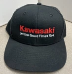 Kawasaki Let The Good Times Roll Black Snapback Hat Cap Adjustable. Fixed Price $26.95.