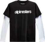 Alpinestars Stack Long Sleeve Shirt 2XL Black/white 12137130010202X. Fixed Price $44.95.