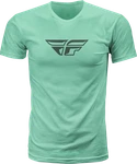 Fly Racing Fits Wing Tee Sage/grey Xl Lightweight Cotton-poly Blend T-shirt. Fixed Price $37.70.