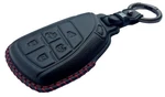Kawihen Leather Key Fob Cover Black With Red, Stitching. Fixed Price $24.51.