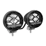 Can-am 715002935 4" Round Led Lights 2X25 Watts Commander Maverick Defender 1000. Fixed Price $480.99.