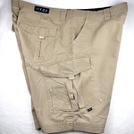 Y2K Fox Racing Cargo Shorts Mens 44 Khaki Outdoor Slambozo Cotton Canvas. Fixed Price $24.99.