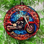 Motorcycle Ornament - Biker Harley Themed Christmas New. Fixed Price $9.99.